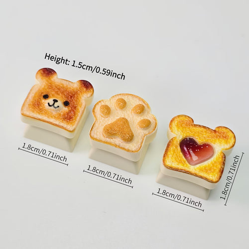 Honey Toast Bear Keycap Set